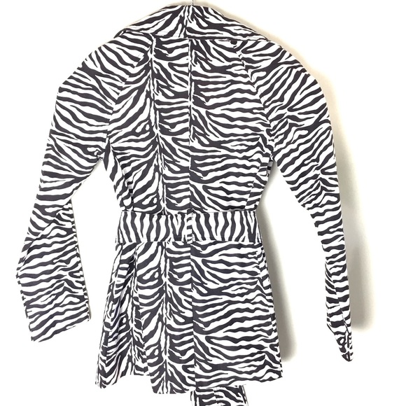 I B DIFFUSION Women’s Zebra Print Jacket, Size M - Picture 2 of 8